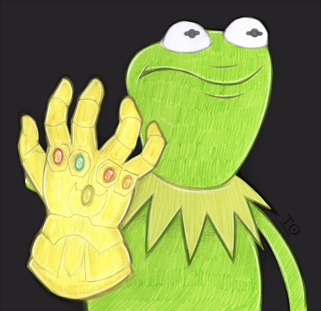 1280x1240 Kermit with the Infinity Gauntlet. Kermit the Frog, Desktop