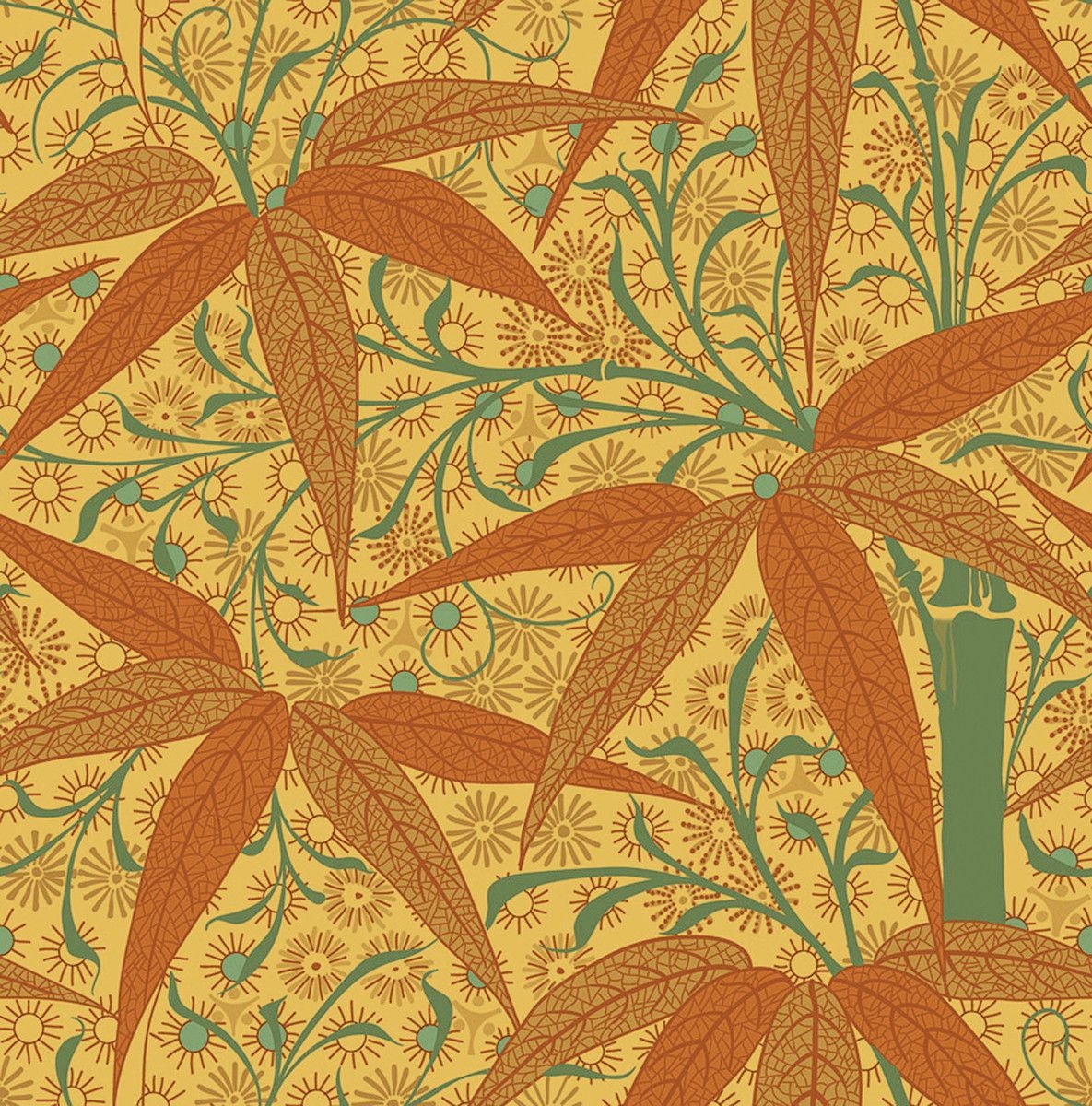 1190x1200 William Morris Wallpaper & Textiles House Journal Magazine, Phone