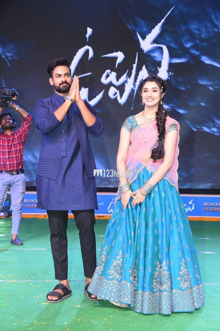 750x1130 Photos, Vaishnav Tej, Krithi Shetty at Uppena Success Meet, Phone