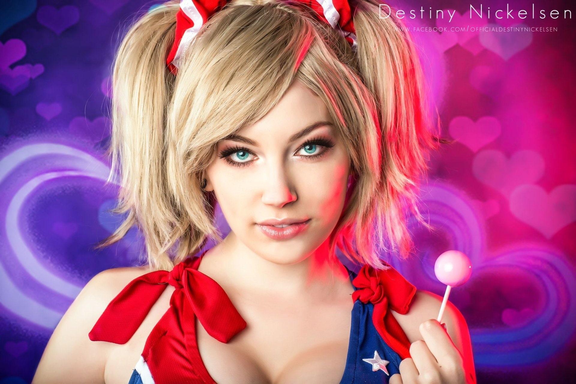 1920x1280 HD wallpaper: Women, Cosplay, Blonde, Juliet Starling, Lollipop, Desktop