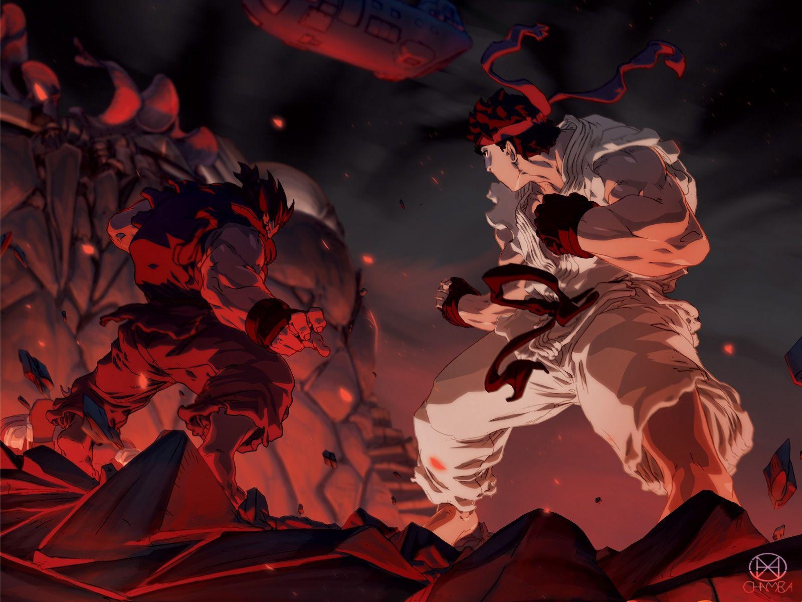 1600x1200 Street Fighter Akuma. vs Akuma Wallpaper, Ryu vs Akuma Myspace, Desktop