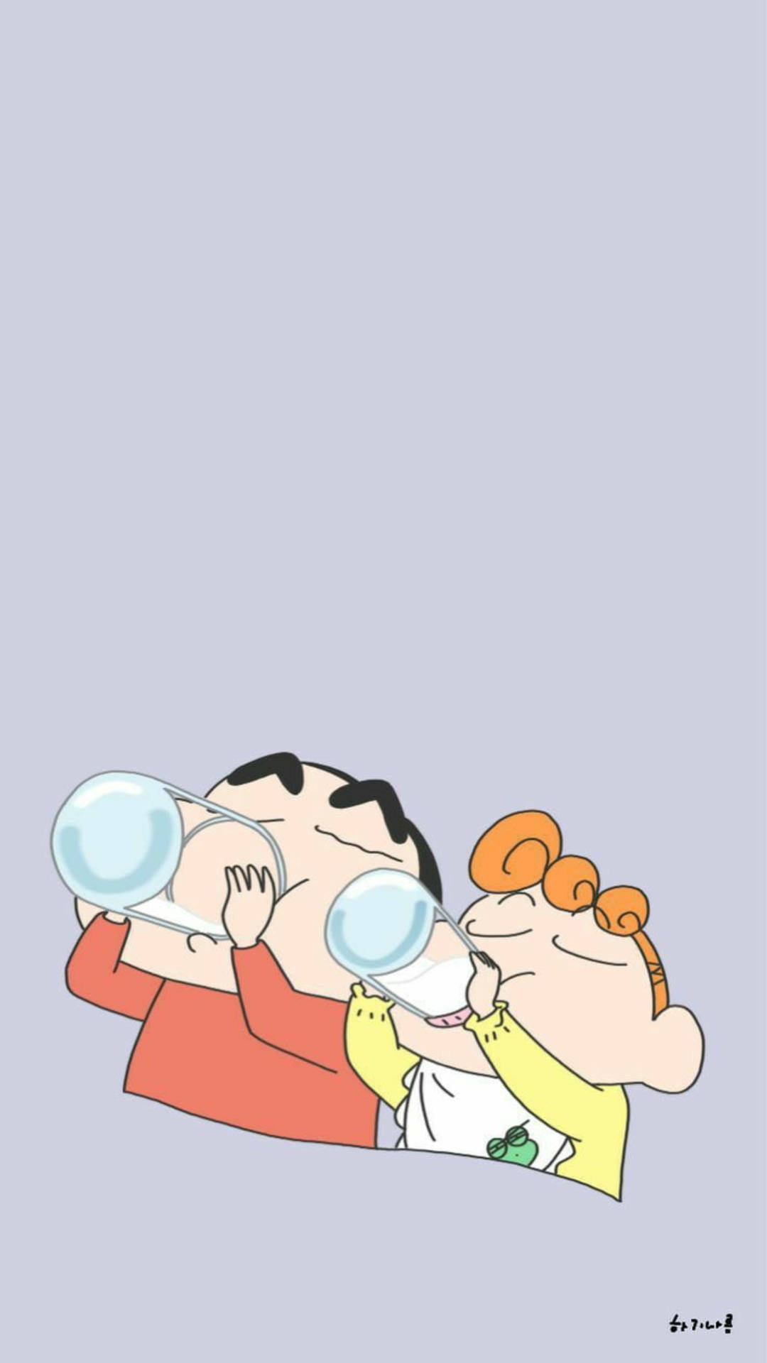 1080x1920 Download Himawari And Shinchan, Phone