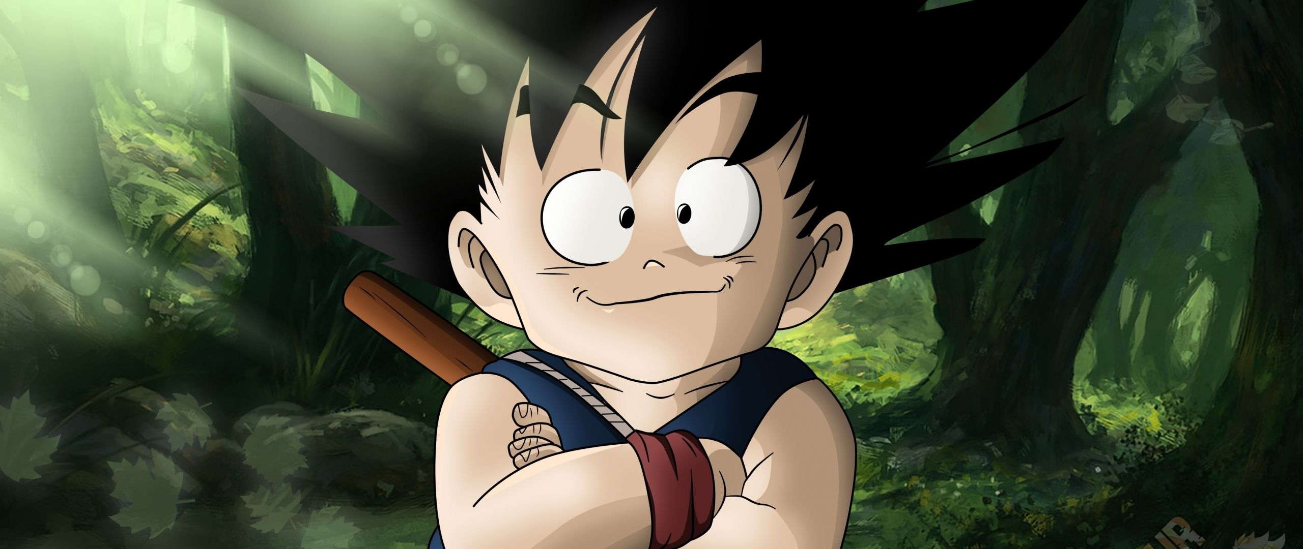 2560x1080 Download  wallpaper cute, son goku, art, dual wide, widescreen,  HD image, background, 18726, Dual Screen