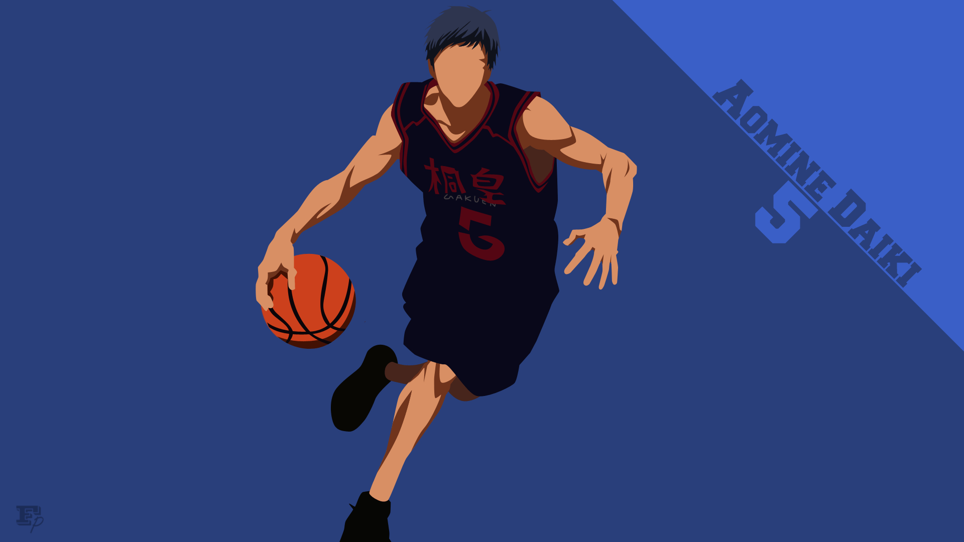 1920x1080 Kuroko no Basket: Aomine Daiki Minimalist (Edit), Desktop