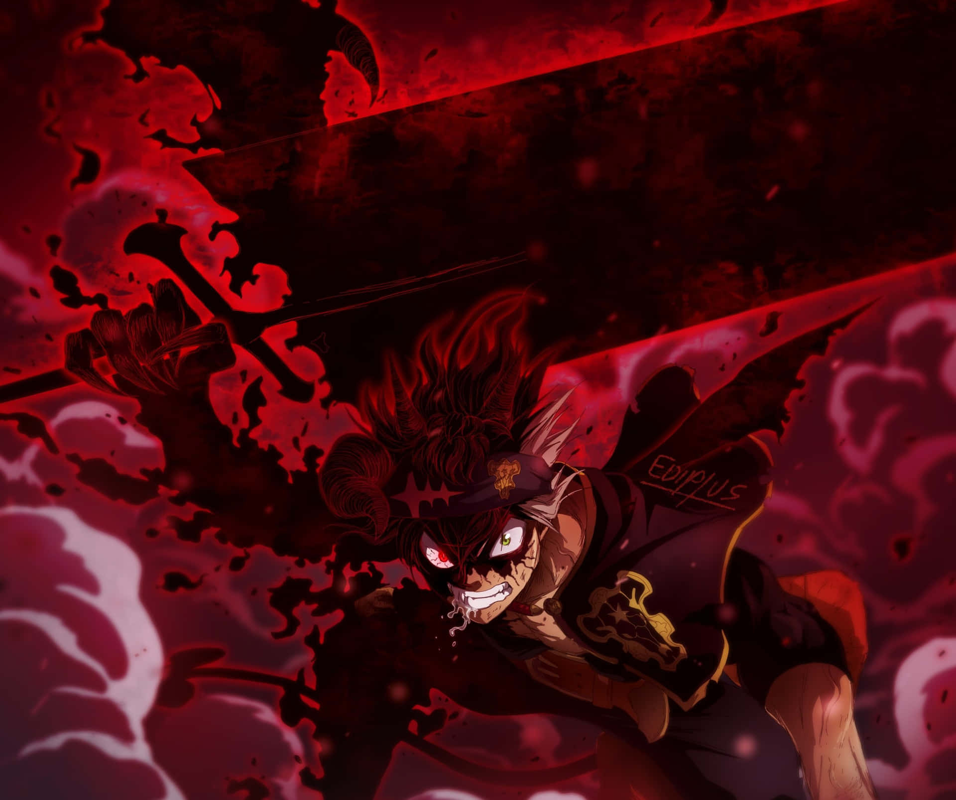 1920x1610 Download Asta Black Clover 4k Dark Demon Berserk Wallpaper, Desktop