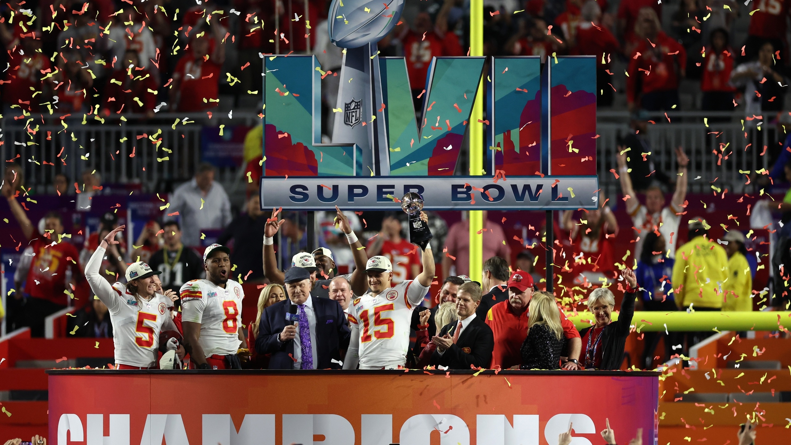 2560x1440 The Kansas City Chiefs have won Super Bowl LVII, Desktop