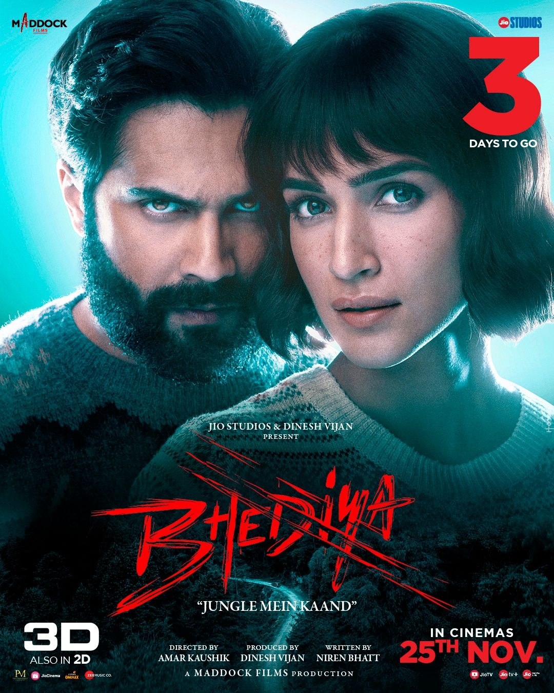 1080x1350 Download Bhediya (2022) Movie HD Official Poster 18, Phone