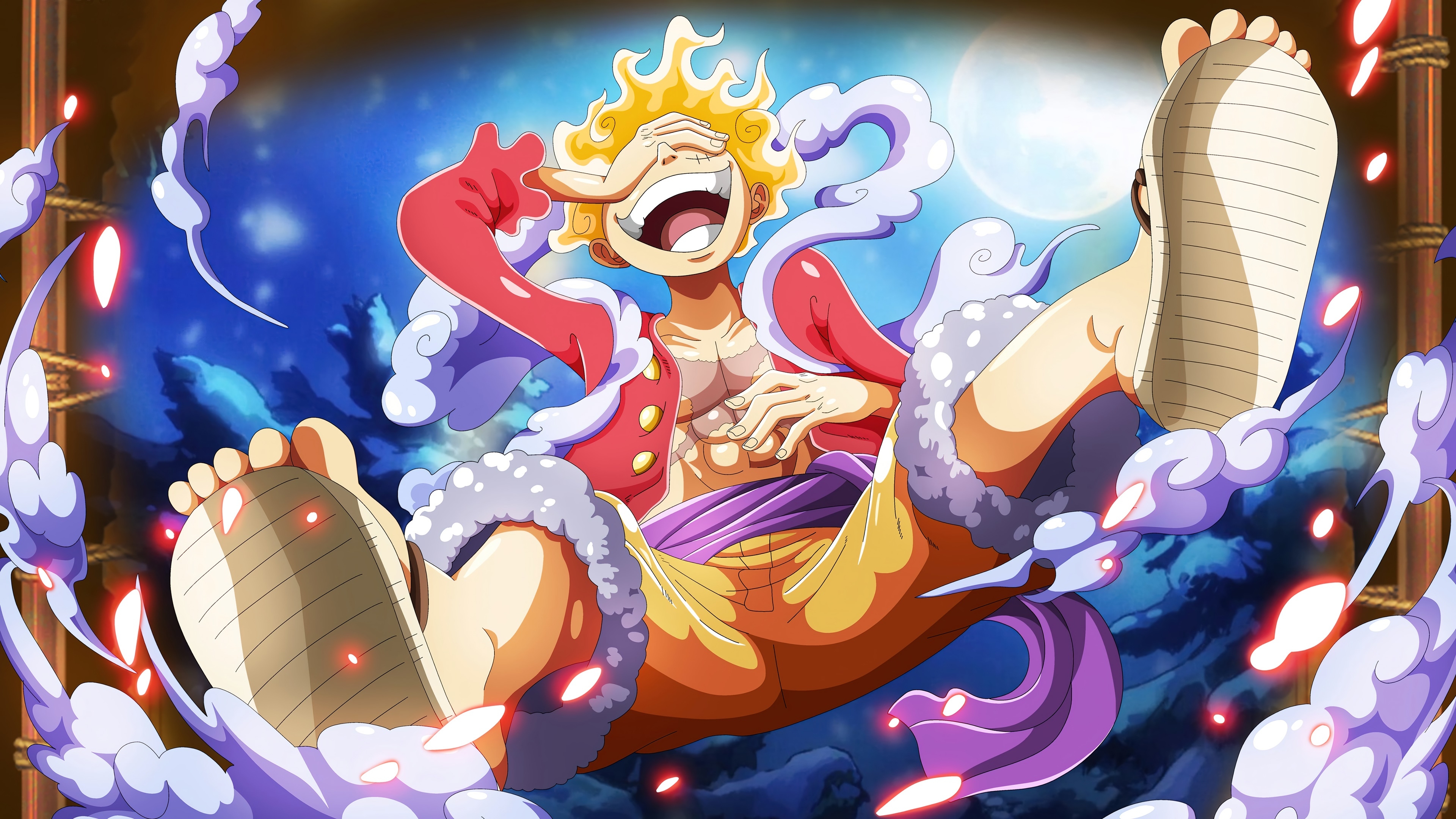 3840x2160 luffy, sun god, nika, gear one piece, 4k Gallery HD Wallpaper, Desktop