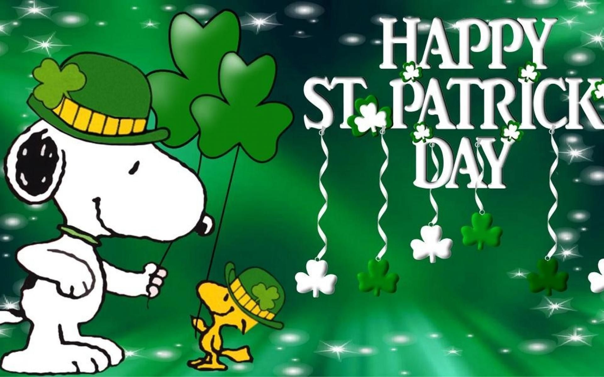 1920x1200 Snoopy St Patrick Wallpaper, Desktop