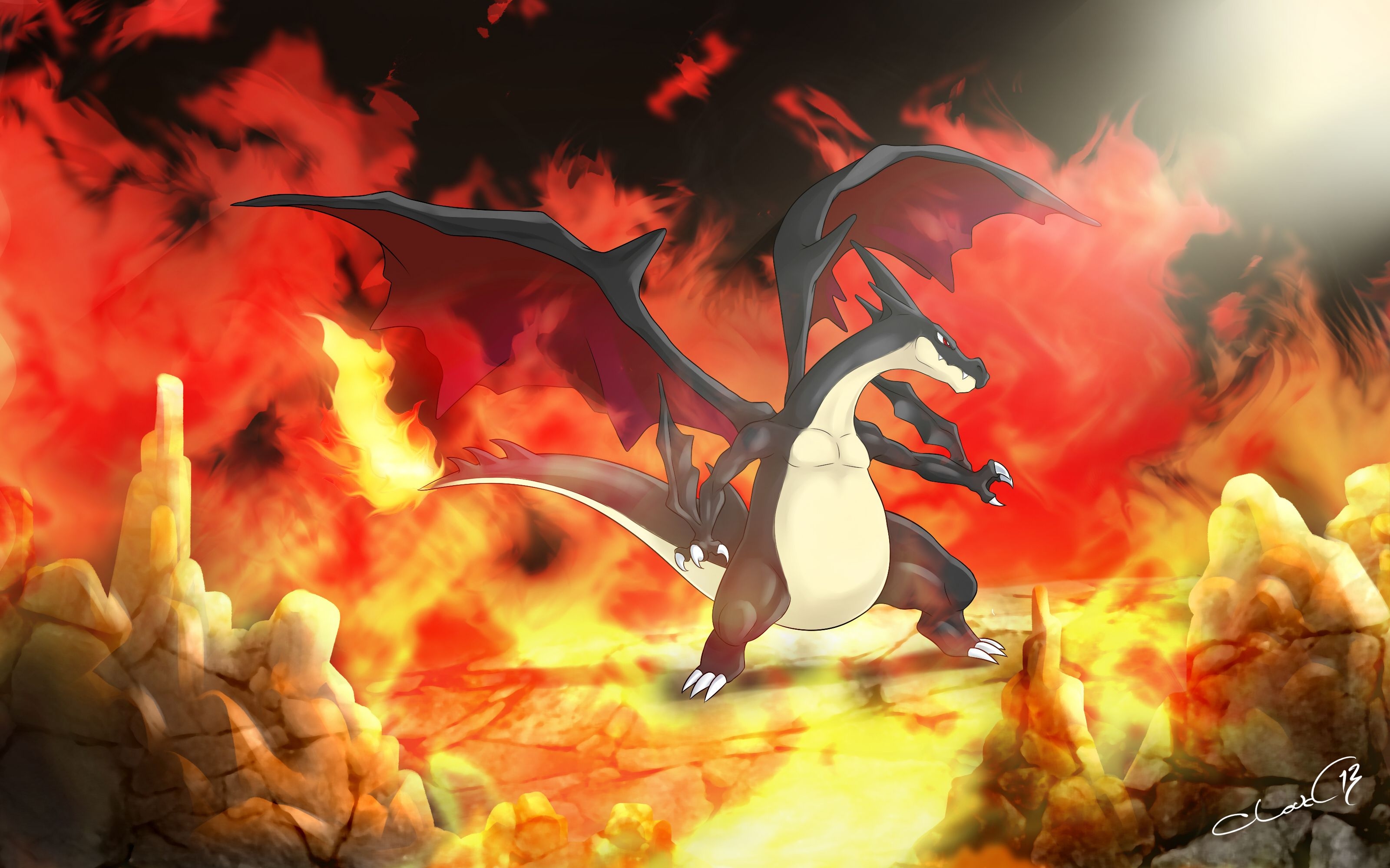 3200x2000 Mega Charizard shiny Power. Charizard, Cute pokemon picture, Pokemon, Desktop