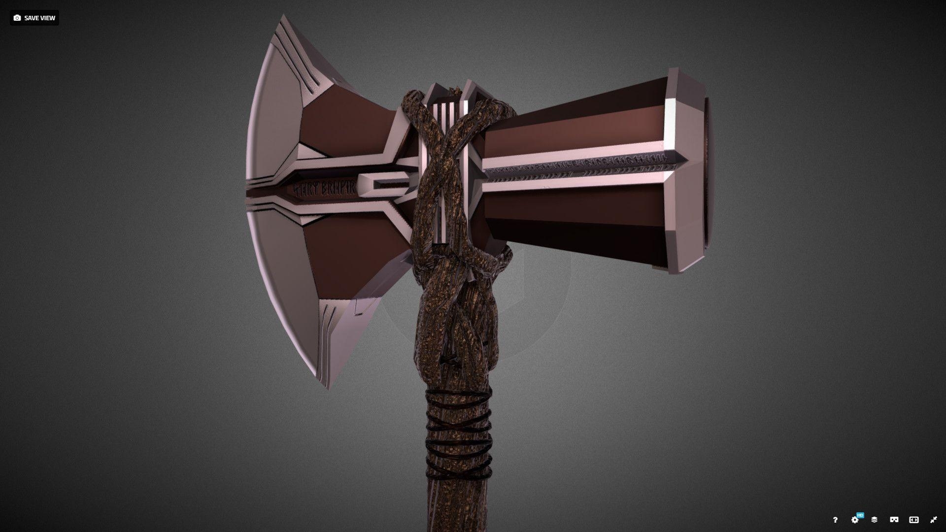 1920x1080 Sebastian Diaz Castro's StormBreaker Axe Hammer Fan Art, Desktop