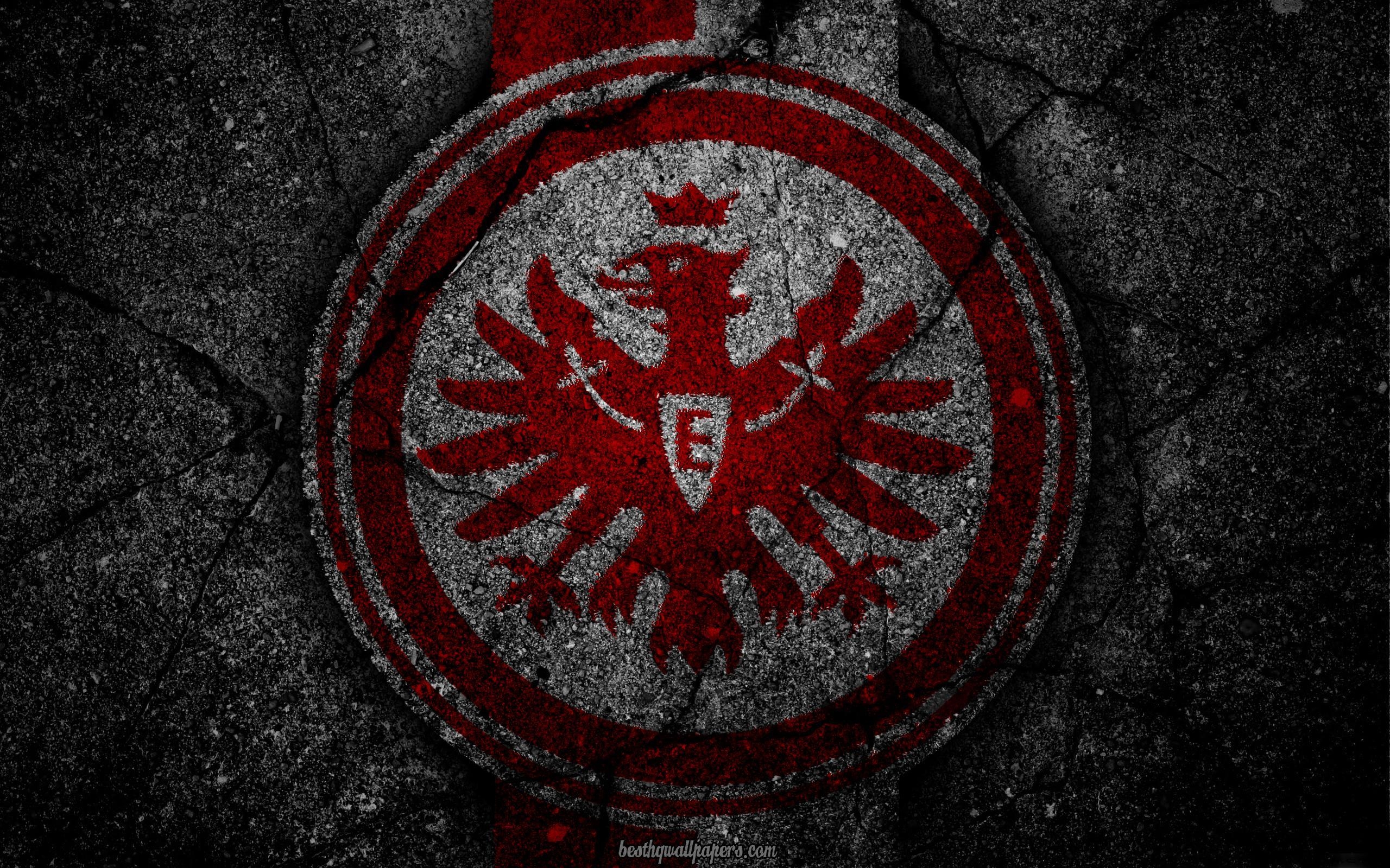 2560x1600 Download wallpaper Eintracht Frankfurt, logo, art, Bundesliga, Desktop