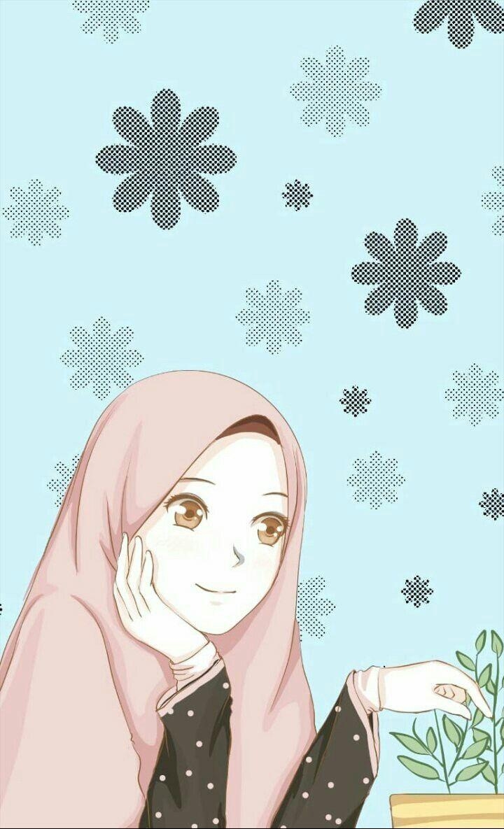 720x1190 Muslim Girl Cartoon Wallpaper Free Muslim Girl, Phone