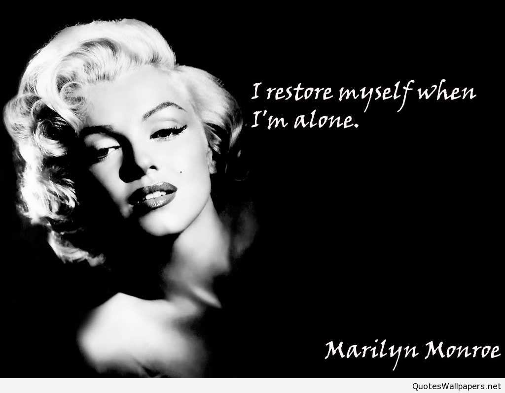 1030x800 I restore myself when I am alone Wallpaper with Marilyn, Desktop