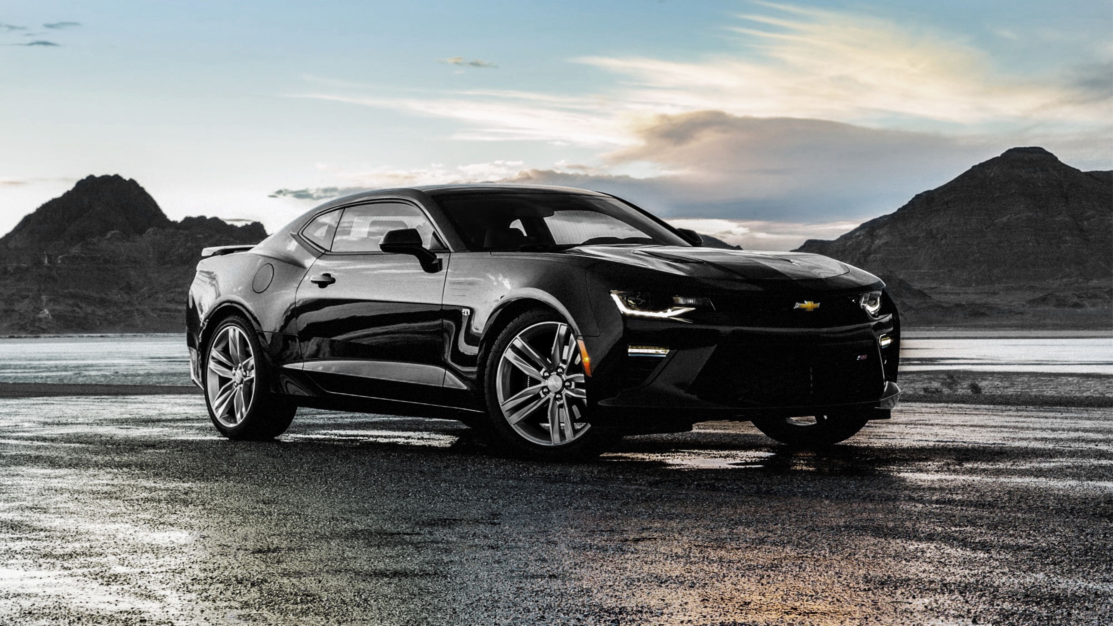 3840x2160 Chevrolet Camaro SS Black, HD Cars, 4k Wallpaper, Image, Desktop