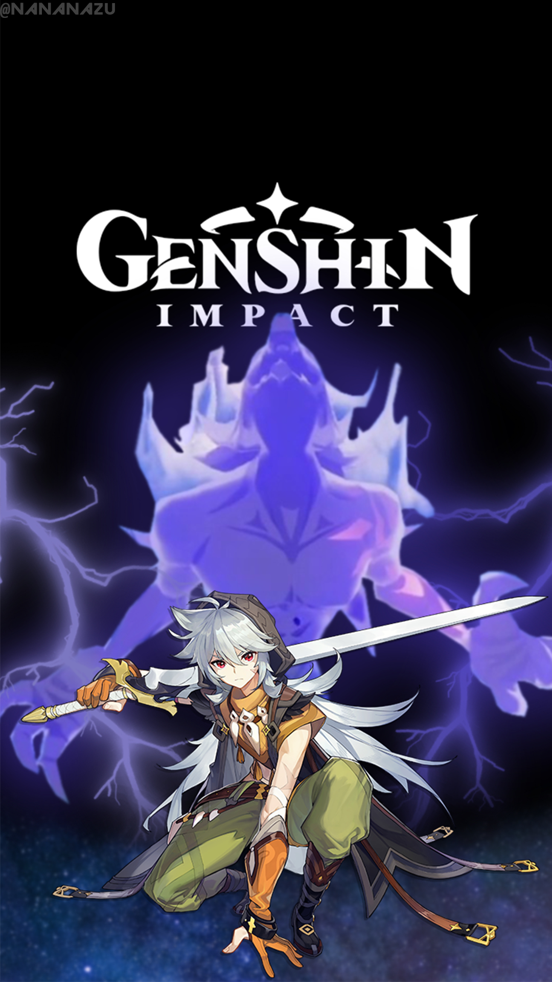 1080x1920 Genshin Impact Razor Wallpaper Android. Logo design art, Gaming wallpaper, Dark fantasy art, Phone