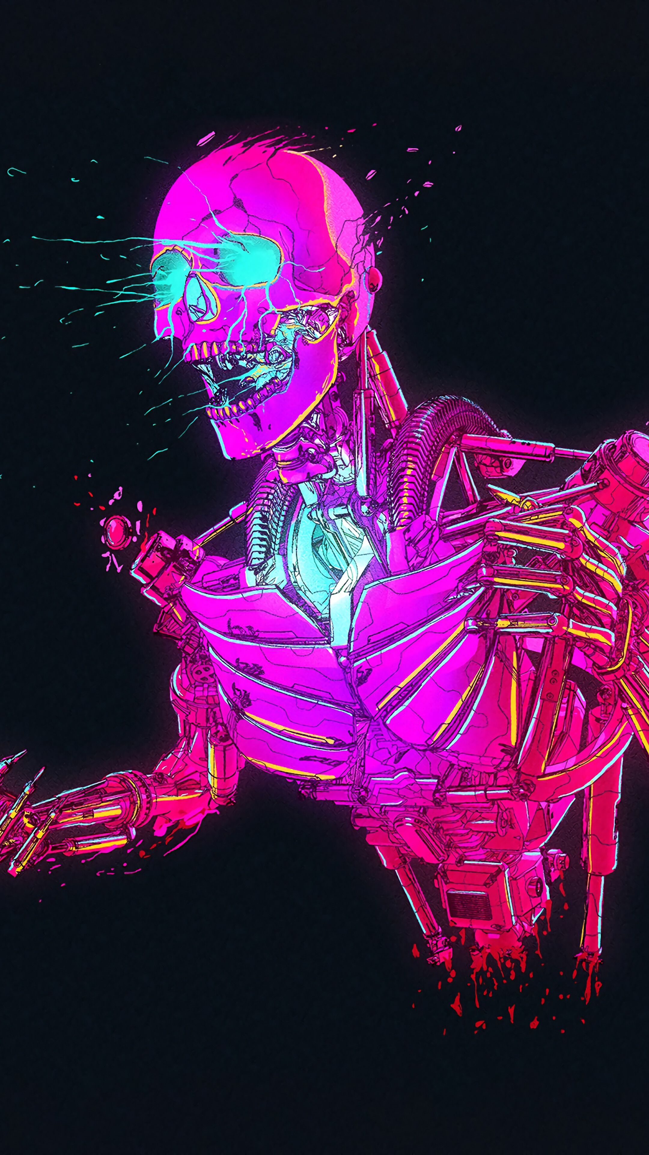 2160x3840 Robot, Skeleton, Sci Fi, Digital Art, 4K Phone HD Wallpaper, Image, Background, Photo And Picture. Mocah HD Wallpaper, Phone