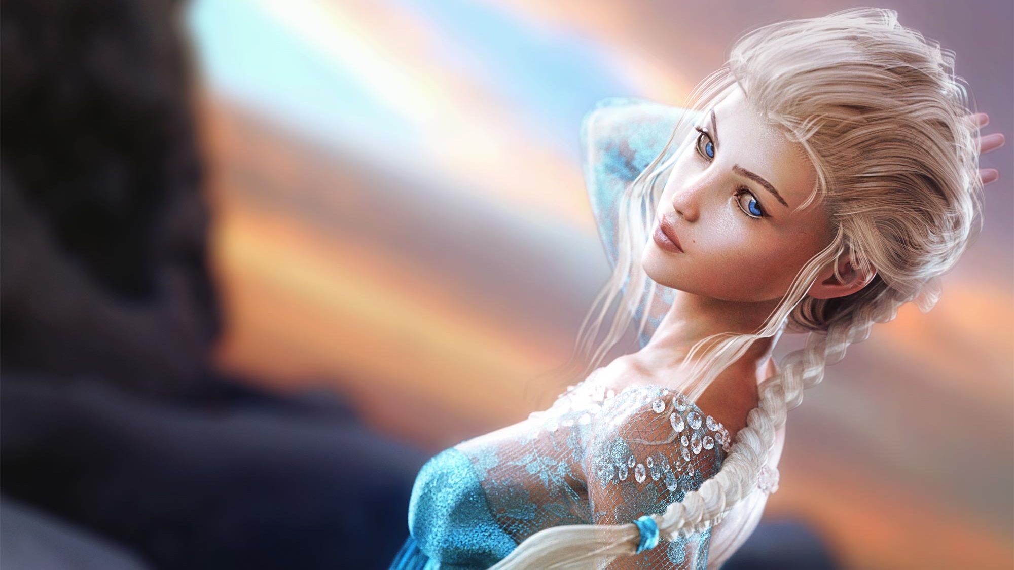 2000x1130 Queen Elsa Fantasy Art, HD Fantasy Girls, 4k Wallpaper, Image, Background, Photo and Picture, Desktop