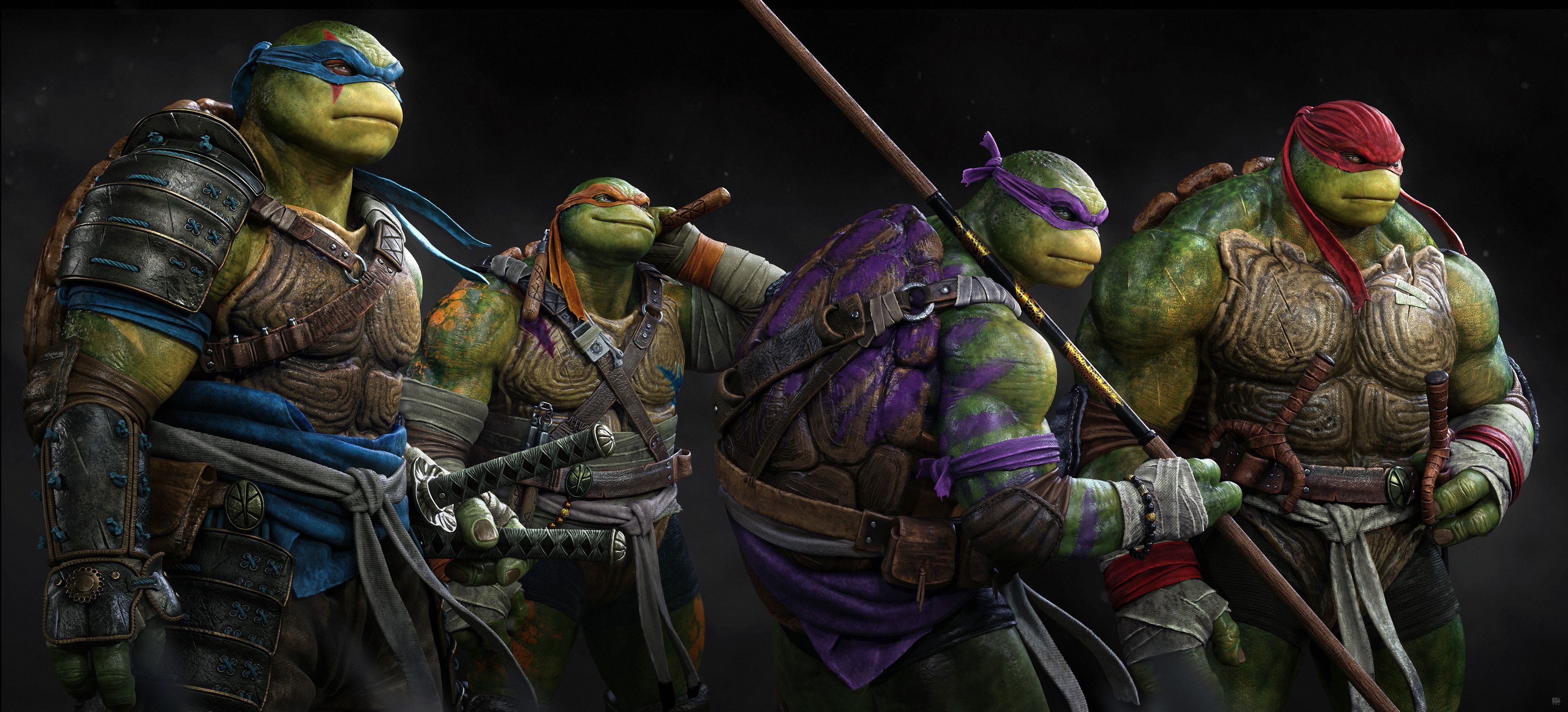 3840x1750 Tmnt Heroes 4k, HD Movies, 4k Wallpaper, Image, Background, Photo and Picture, Dual Screen