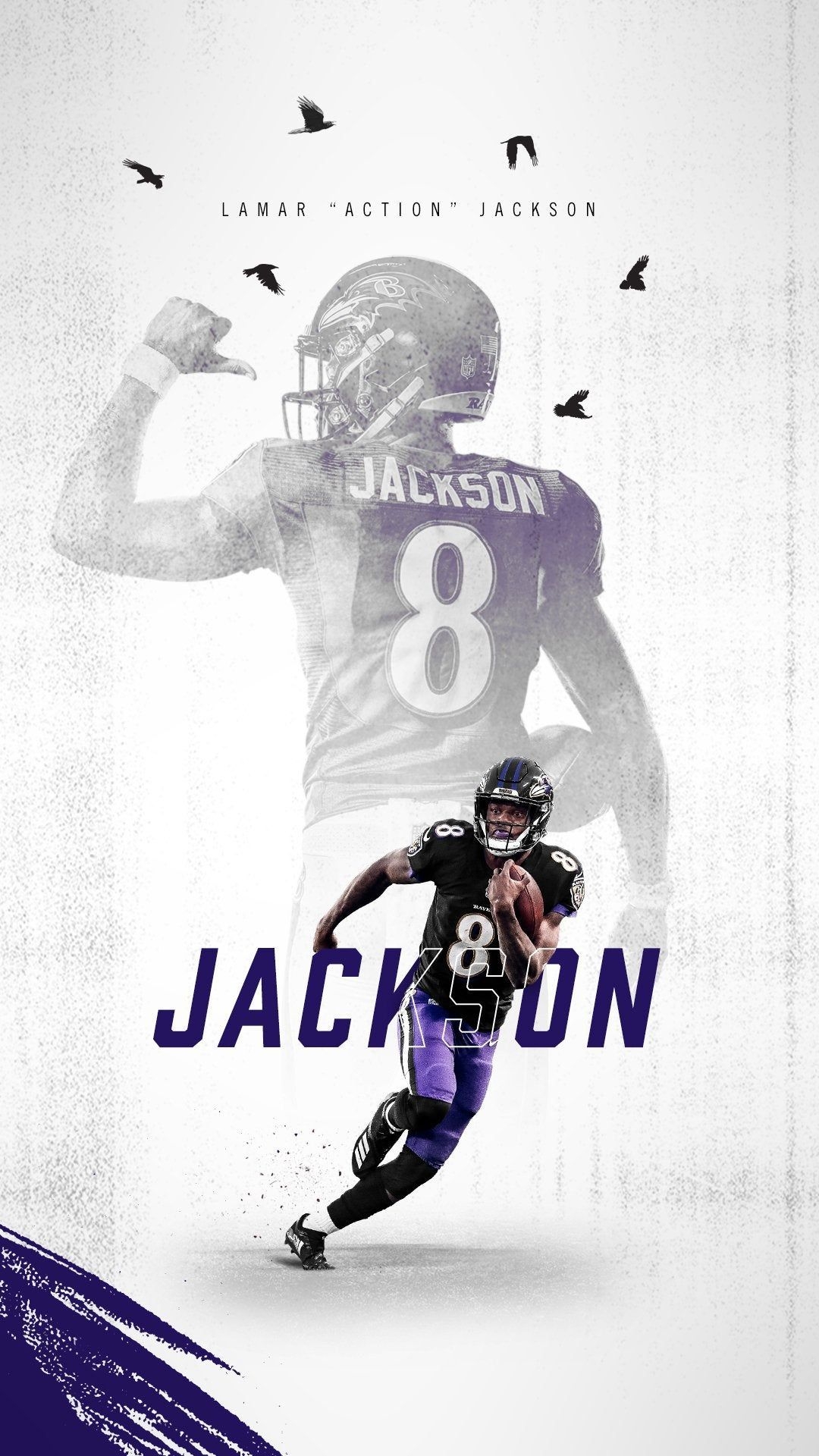 1080x1920 Official Lamar “Action” Jackson Wallpaper, Phone