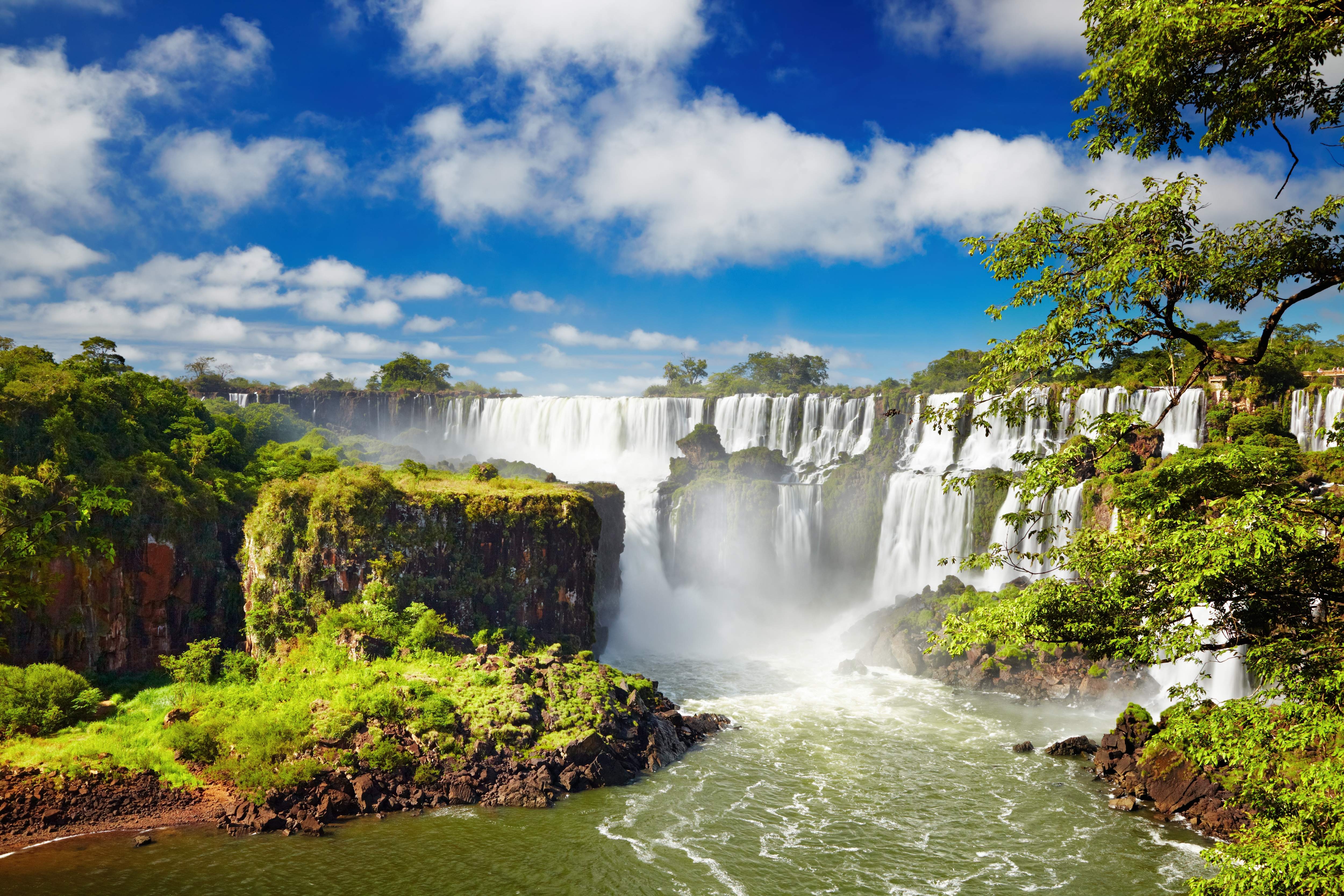 5000x3340 Wallpaper Iguazu Falls, Waterfall, Iguazu River, Argentina, HD, 4K, Desktop