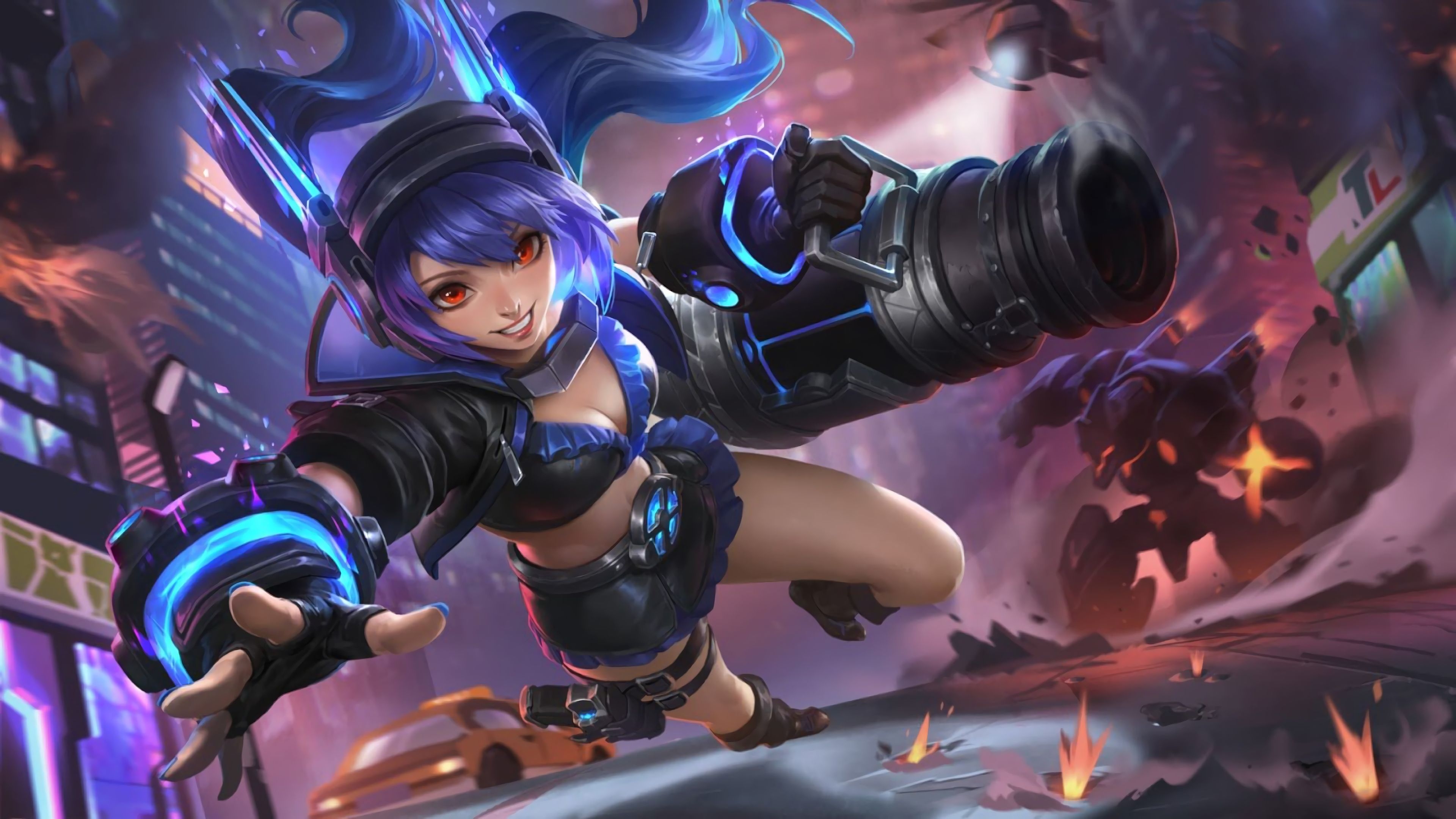 3840x2160 Layla Malefic Gunner Skin Mobile Legends 4K Wallpaper, Desktop