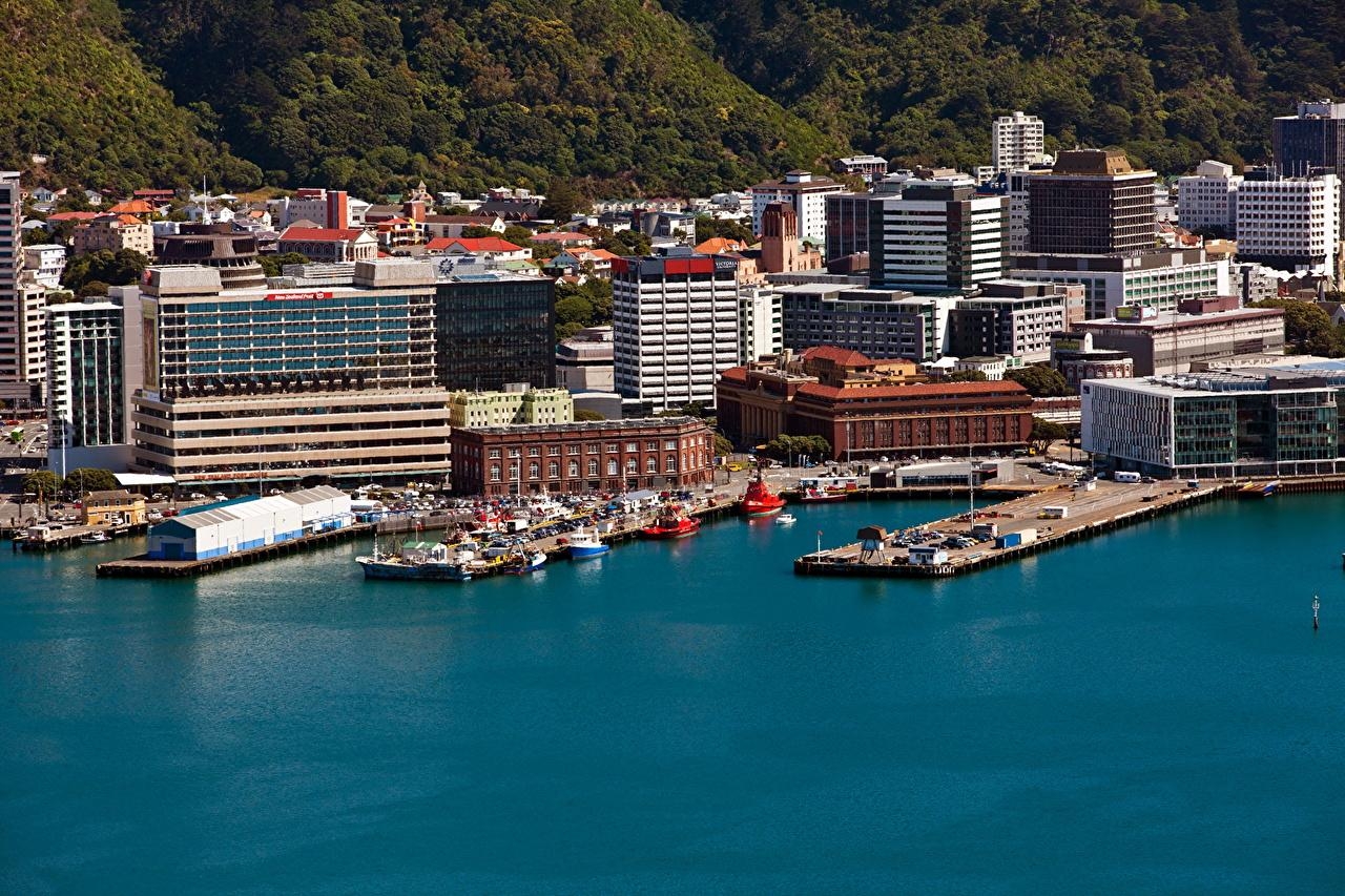 1280x860 Photo New Zealand Wellington Berth Coast Cities, Desktop