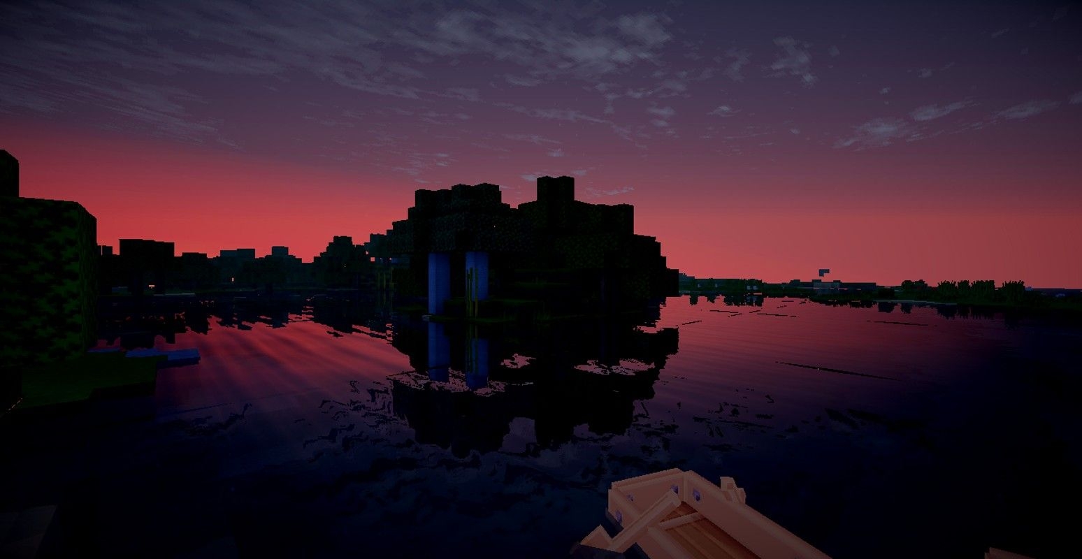 1550x800 Minecraft, Sunset, Tug boats Wallpaper HD / Desktop and Mobile, Desktop