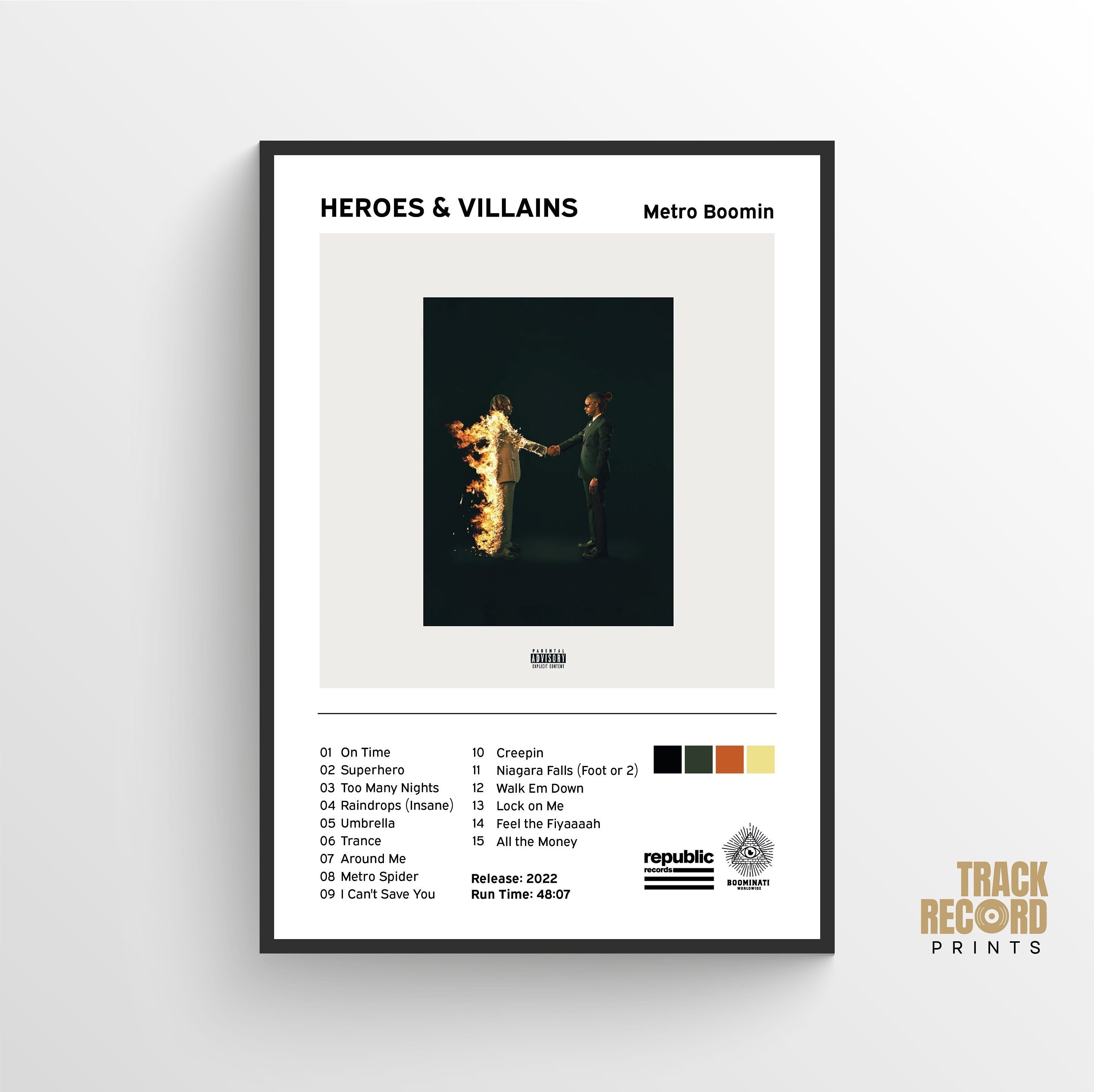 2940x2940 Heroes & Villains Metro Boomin Album Cover Poster Print, Desktop