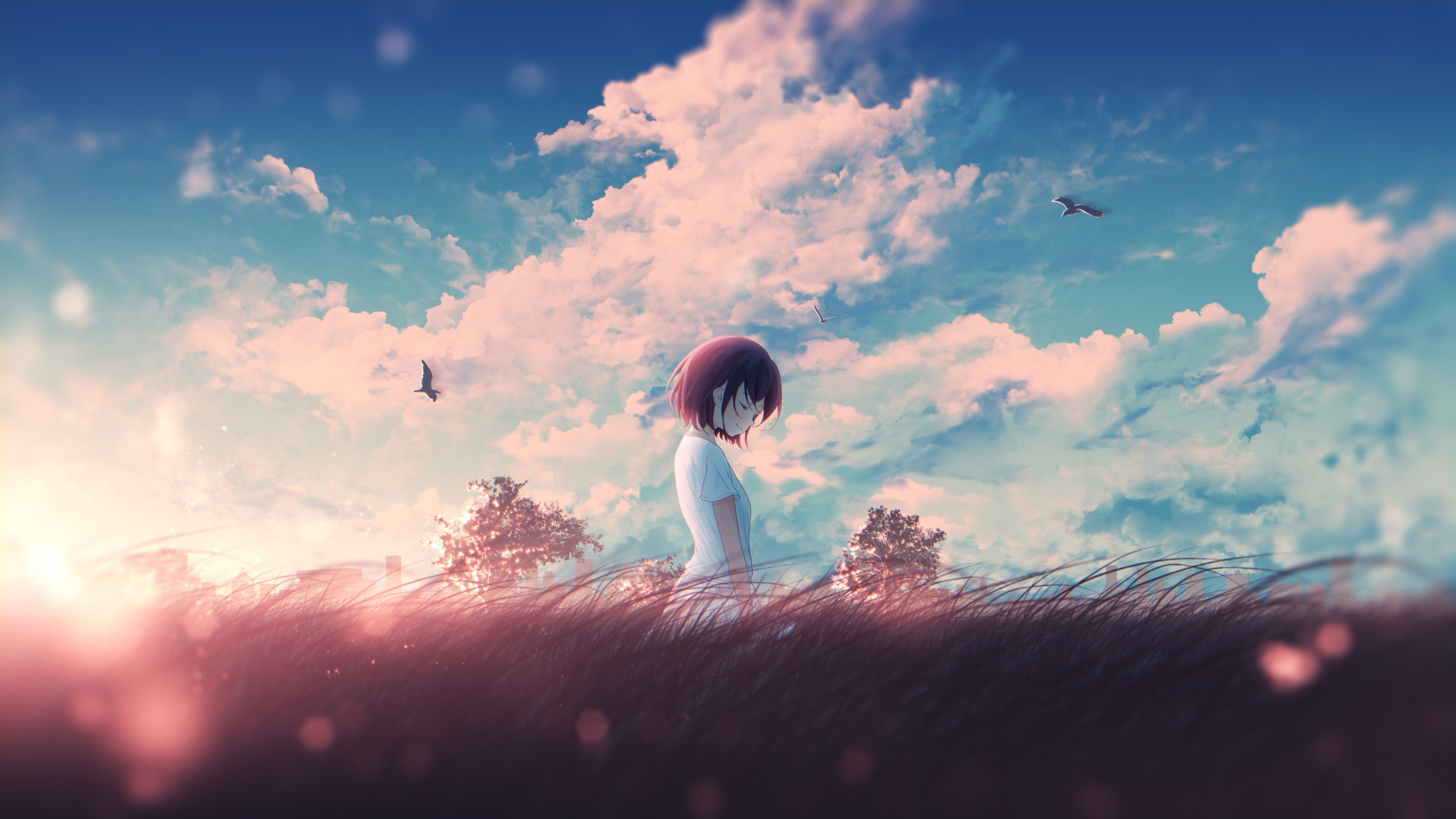 3840x2160 Peaceful Anime Wallpaper and Background 4K, HD, Dual Screen, Desktop