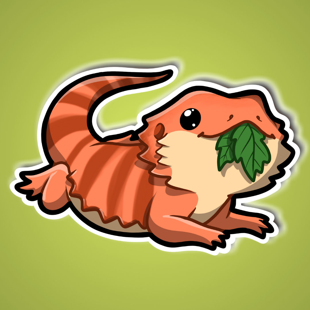 1080x1080 Mouth Salad Adorable Kawaii Reptile, Phone