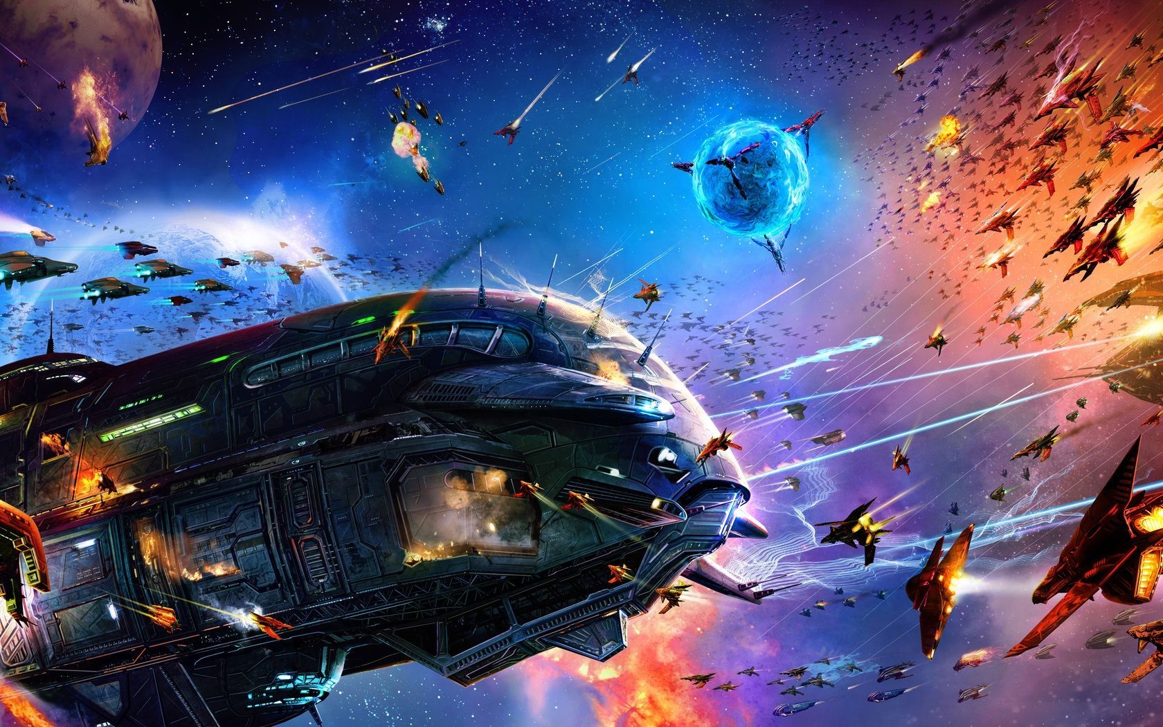 1680x1050 Space Battle Wallpaper Free Space Battle Background, Desktop