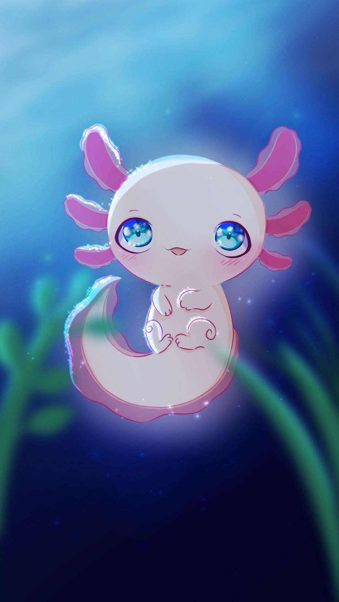 1080x1920 Axolotl Wallpaper, Phone