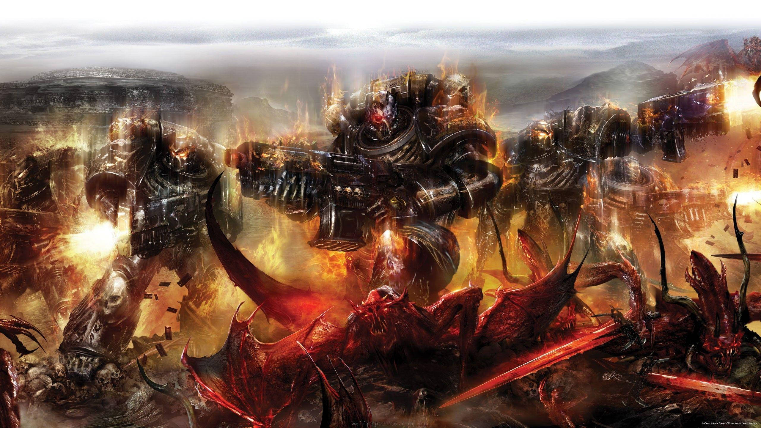 2560x1440 Download Legion Of Damned Warhammer 40K HD Wallpaper, Desktop