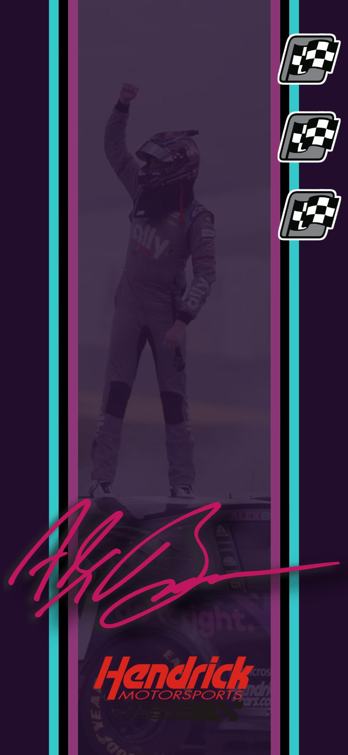 1170x2540 Attempted making an Alex Bowman wallpaper. How do y'all think it turned out and how can I improve?, Phone