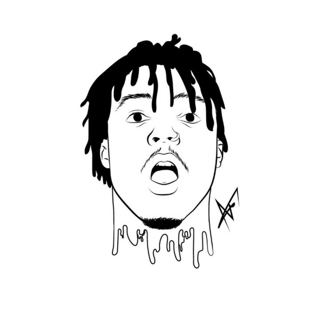 1080x1080 Ideas For Black And White Juicewrld999 Juice Wrld Drawing Grade Flippe, Phone