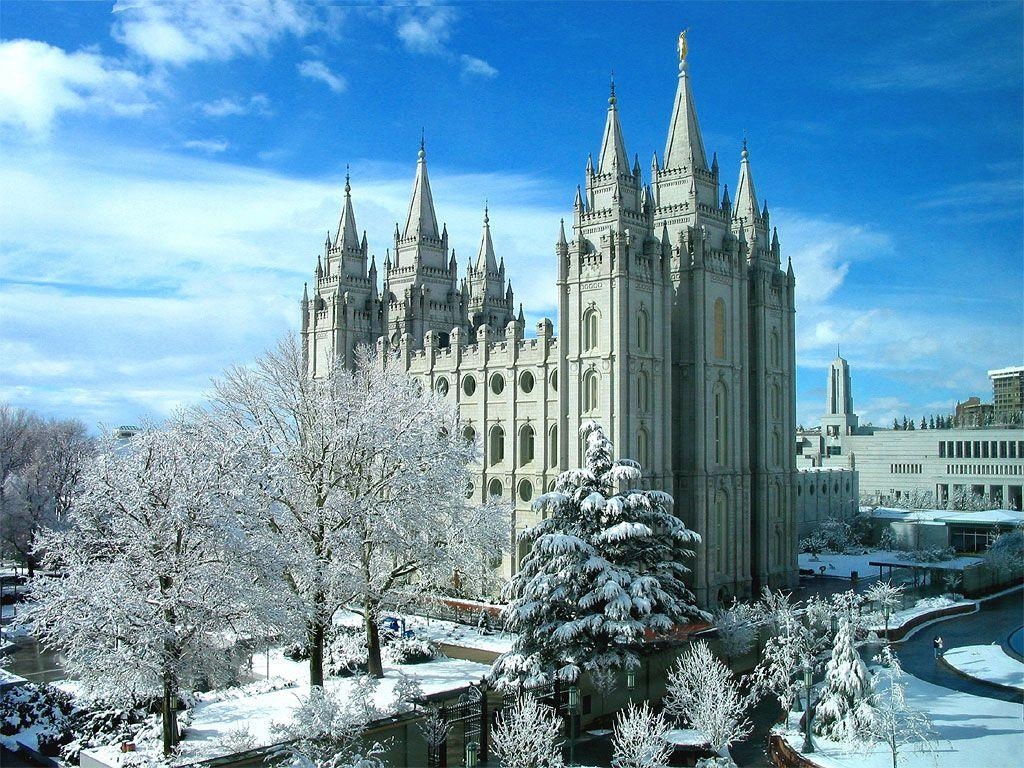 1030x770 Salt Lake Temple Winter Wallpaper, Desktop