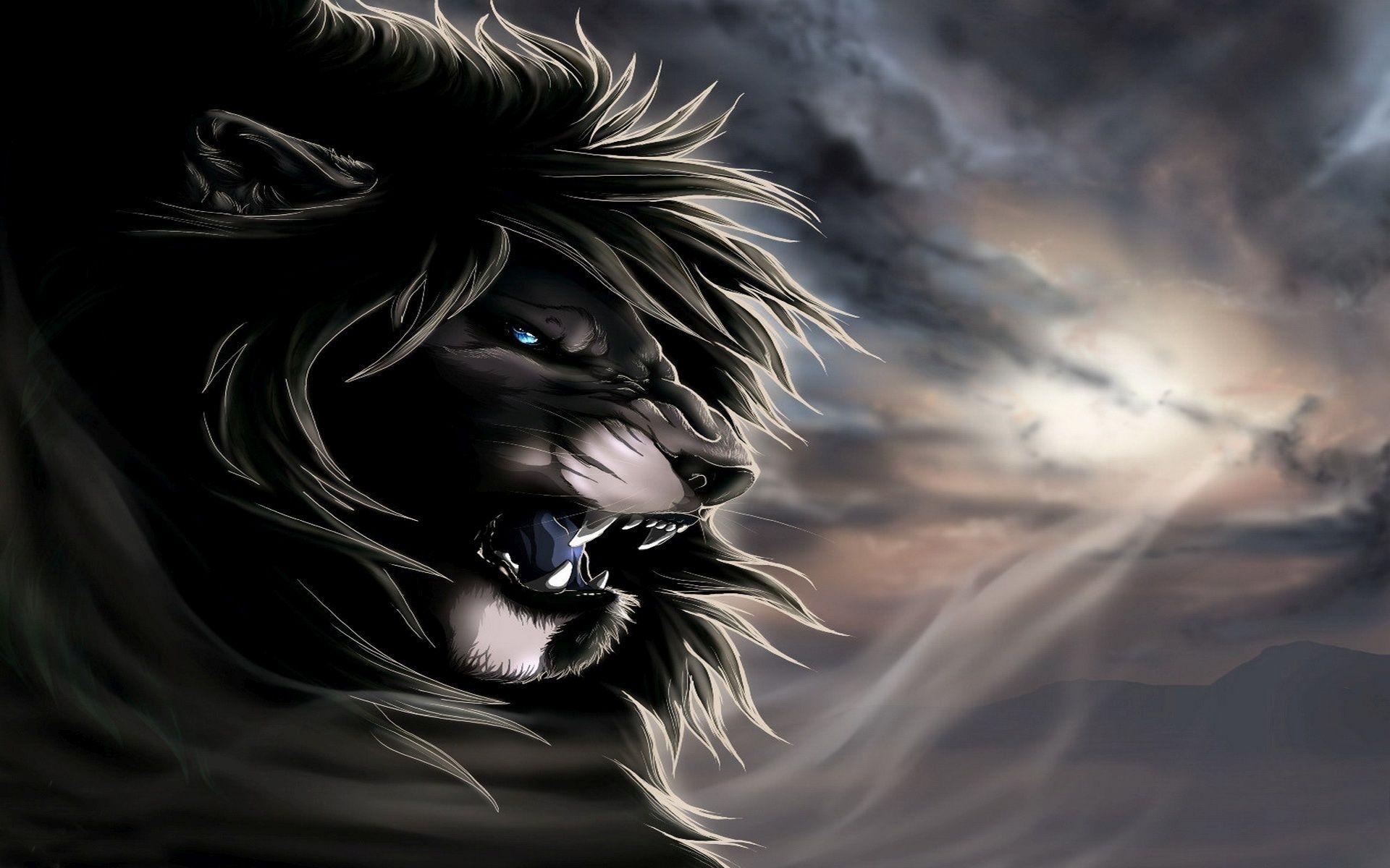 1920x1200 Angry lion HD wallpaper, Desktop