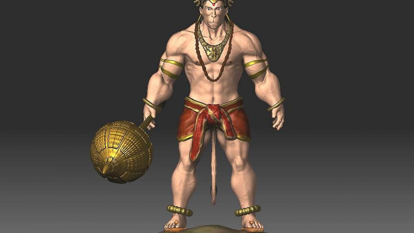 1370x770 Hanuman Brahmacharya, Desktop