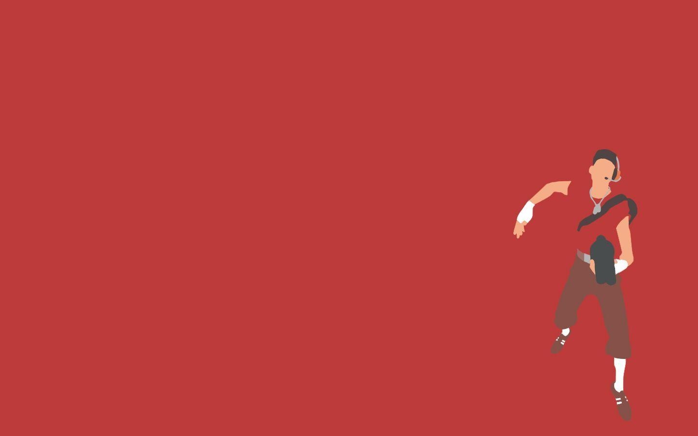 1440x900 TF2 Red Scout Minimalist Wallpaper, Desktop