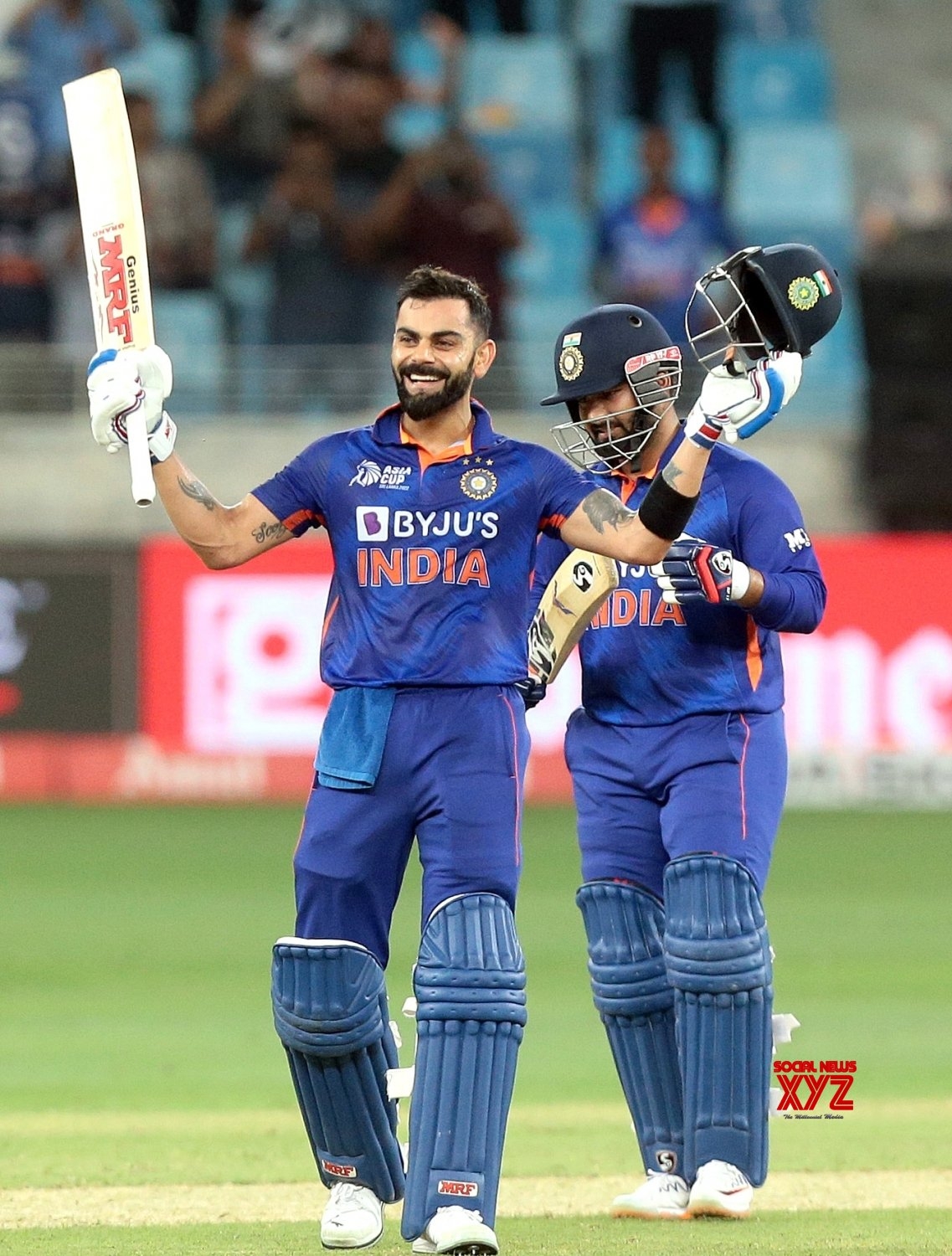 1140x1500 Dubai:India's Virat Kohli raises his bat to celebrate scoring a century. #Gallery News XYZ, Phone