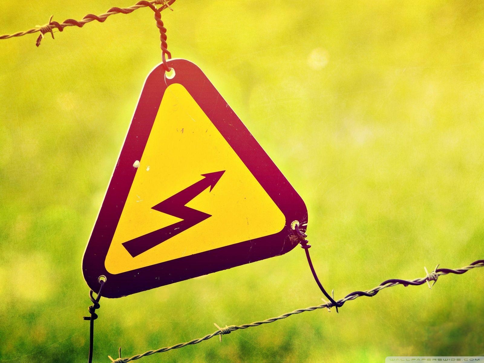 1600x1200 Electricity Warning Sign ❤ 4K HD Desktop Wallpaper for 4K Ultra HD, Desktop