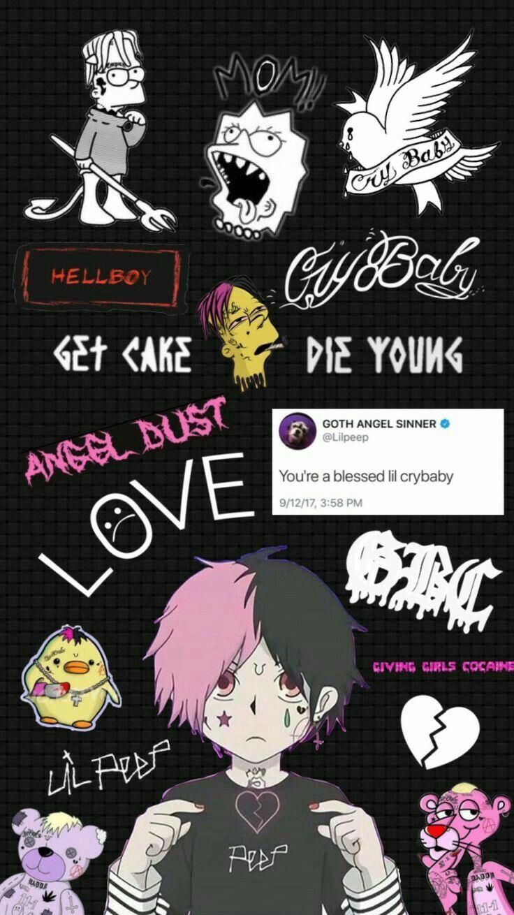 740x1310 Wallpaper. Lil peep tattoos, Phone