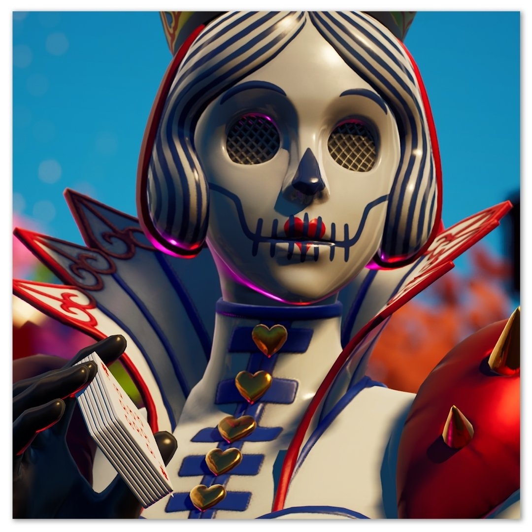 1080x1080 Queen of Hearts Fortnite wallpaper, Phone