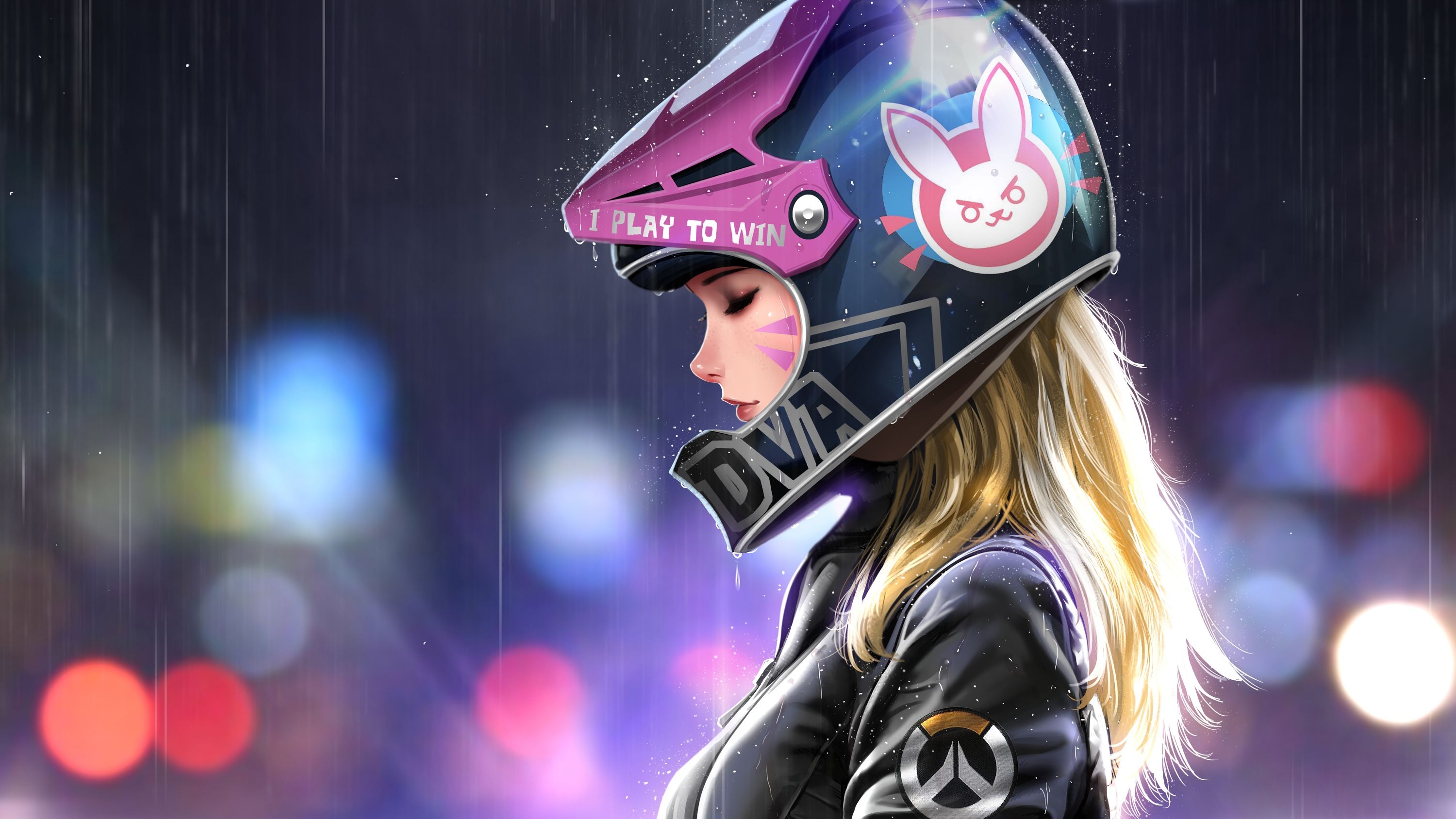 3000x1690 Biker Girl Wallpaper, Desktop