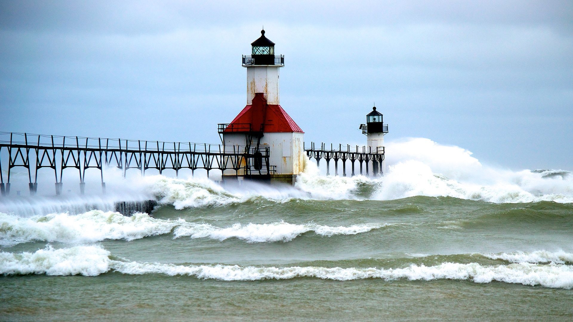 1920x1080 Lighthouse, St joseph, Beach wallpaper.com, Desktop