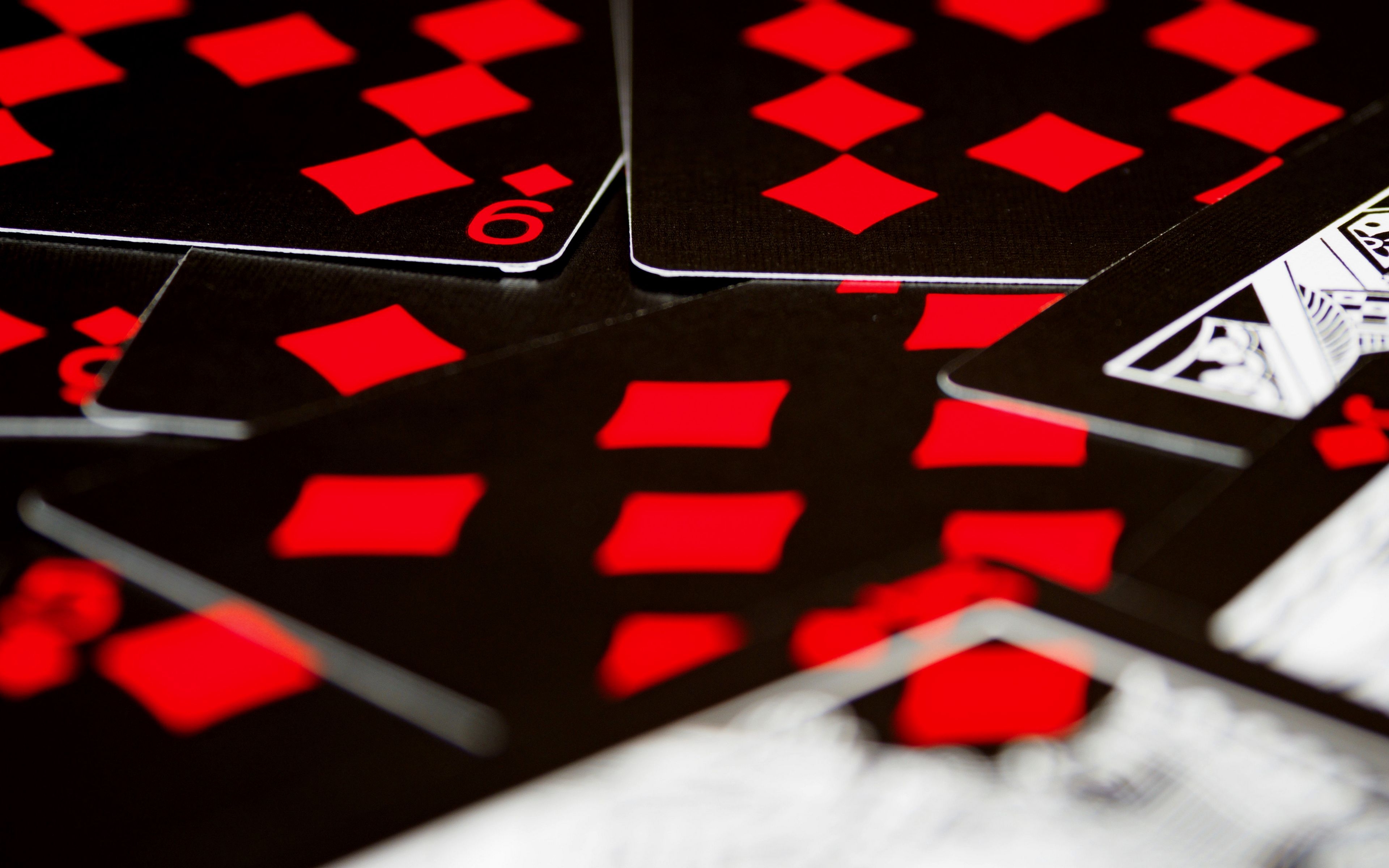 3840x2400 Download wallpaper  playing cards, game, gaming, red, black 4k ultra HD 16:10 HD background, Desktop