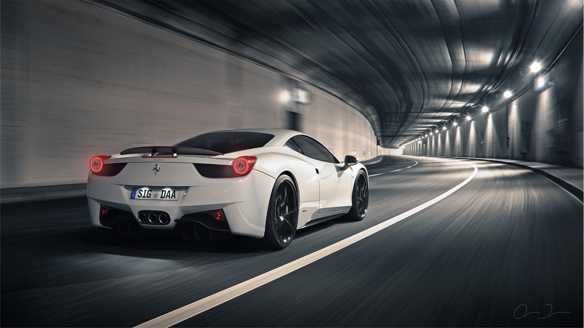 1920x1080 Italia White Cars Ferrari Wallpaper, Desktop