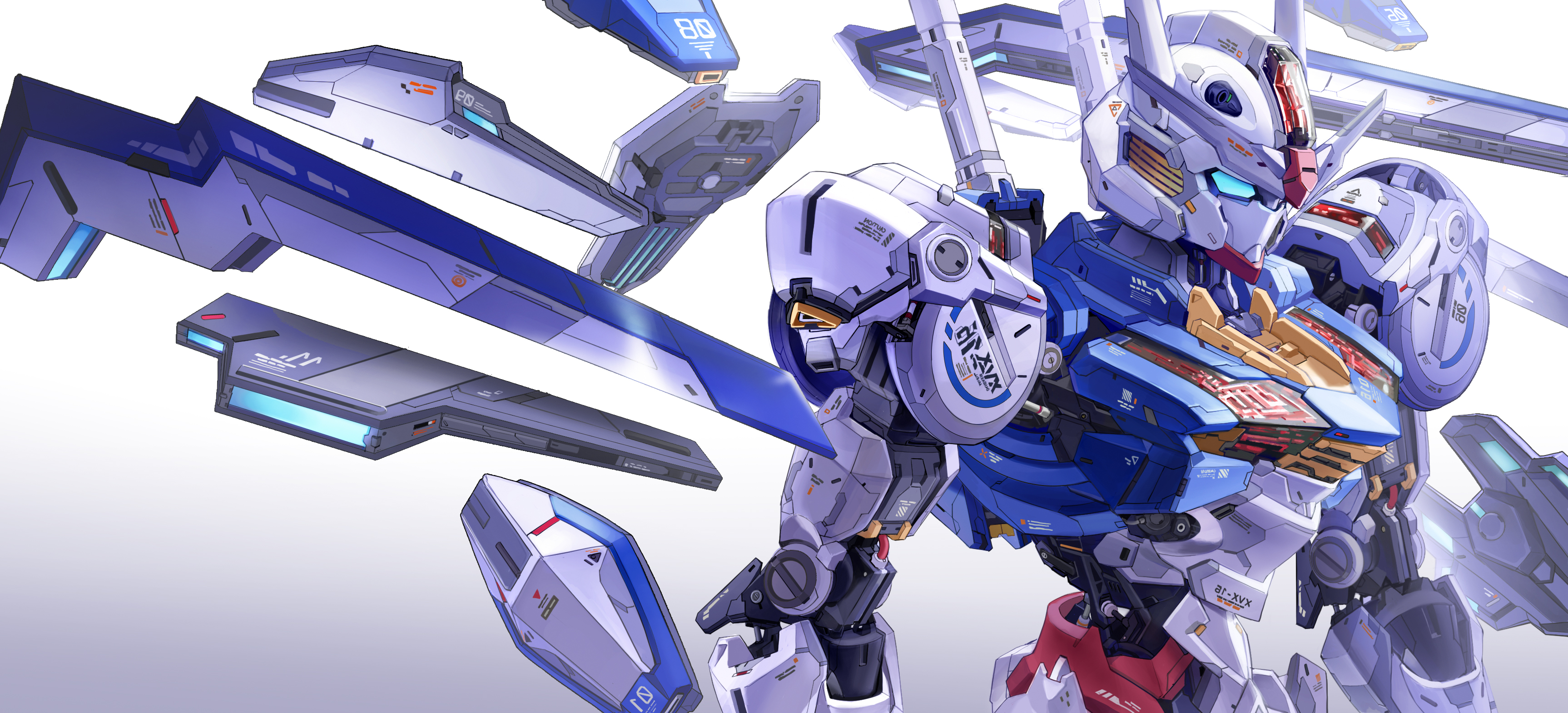 3460x1570 Wallpaper, Gundam Aerial, Dual Screen