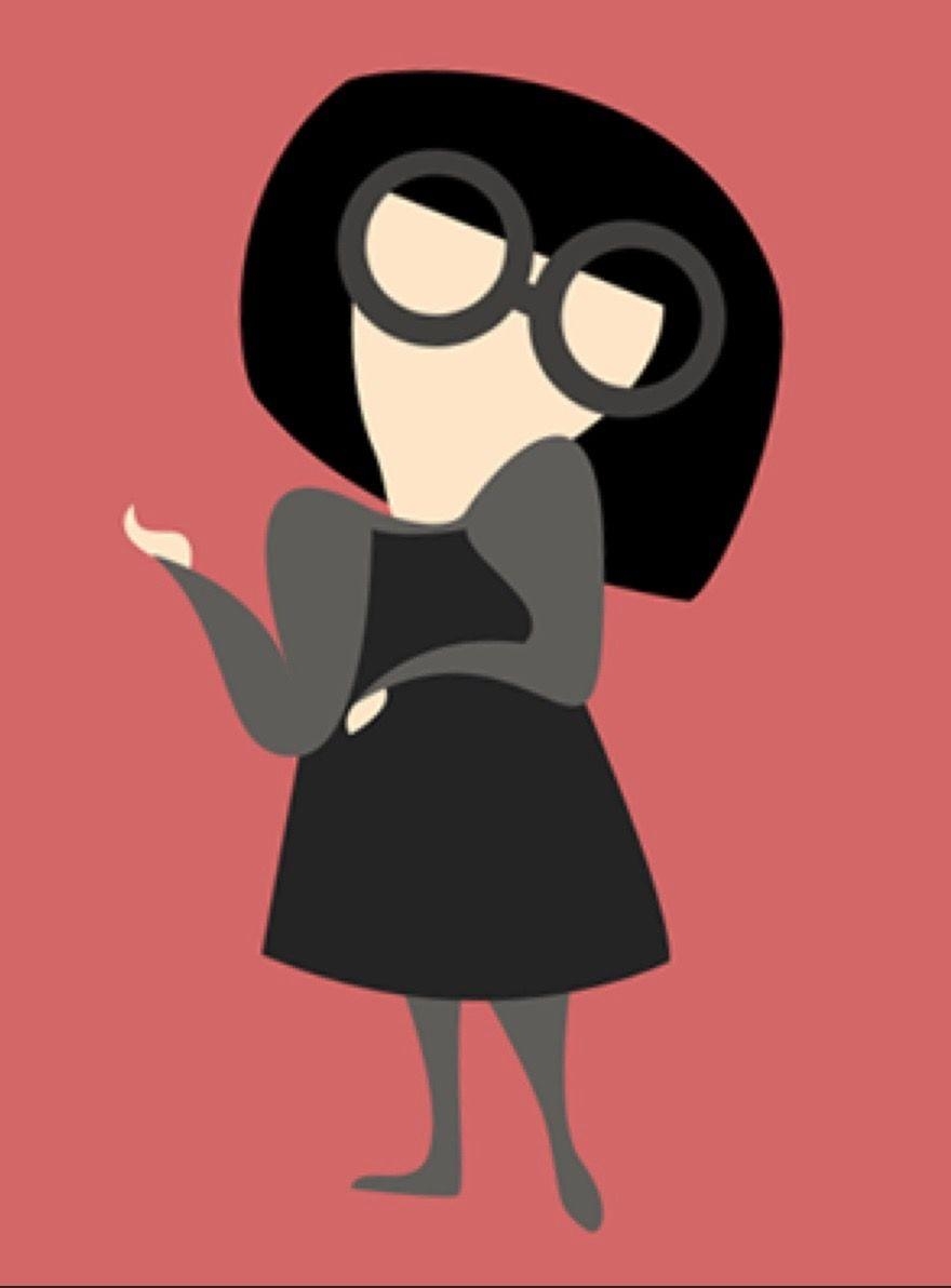 880x1200 Becsketch Edna Mode. FIT Graduation. Disney, Phone